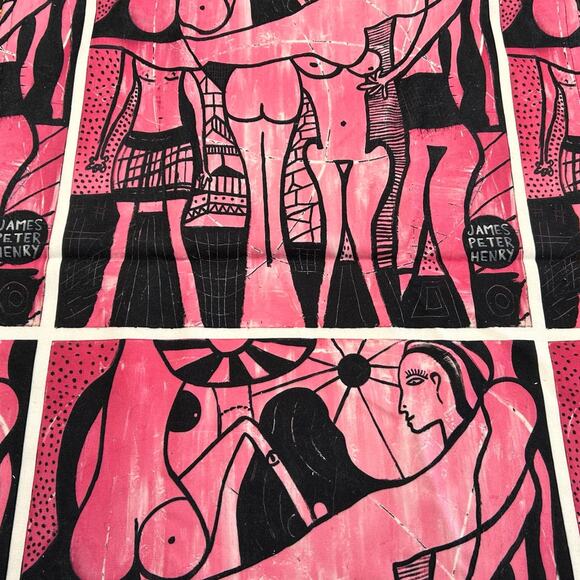 NWT Swiminista x James Peter Henry Beach Towel, Limited Edition, Pink/Black - Picture 2 of 6